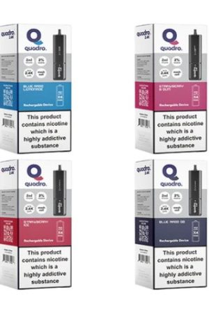 Quadro 2.4K 4 In 1 Black Series Disposable Vape 2400 Puffs portable and cheap